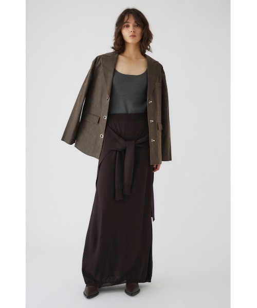 RIM.ARK ロング スカート Knit wrapped SK ニットラップスカート
