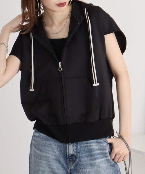 パーカー Eglantine ダンボールジップベスト  セットアップ可能 レディース EGLANTINE パーカー Eglantine ダンボールジップベスト