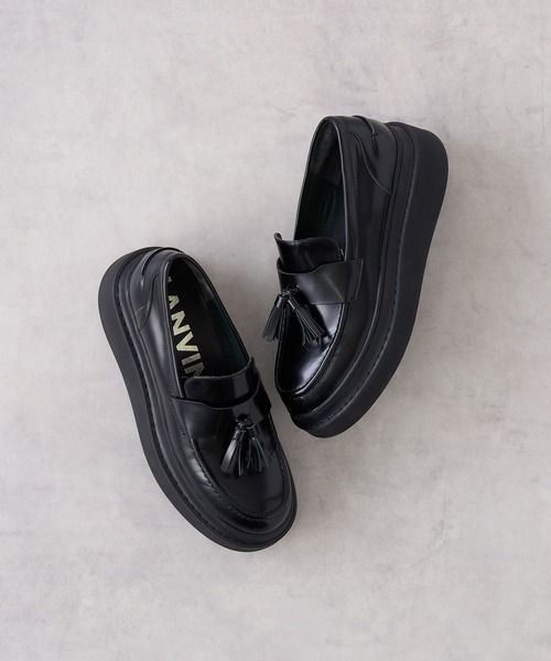 LANVIN en Bleu ローファー タッセルローファー レディース : ZOZOTOWN