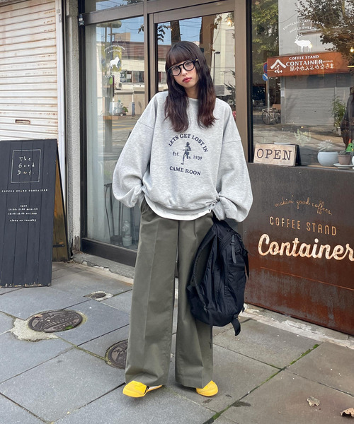 トレーナー スウェット オリジナルデザインスウェット レディース FREAK'S STORE トレーナー スウェット カラフル チェーン