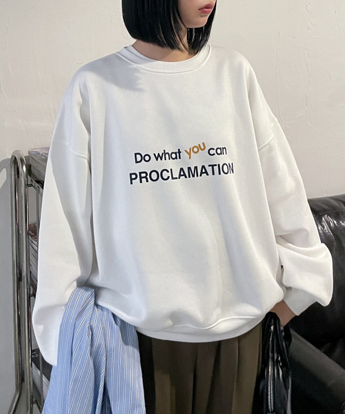トレーナー スウェット スキッパーロゴスウェット レディース SNIDEL｜スキッパーロゴスウェット | Rakuten Fashion(楽天