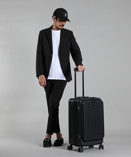 LANVIN en Bleu スーツケース ヴィラージュ” ファスナー キャリー
