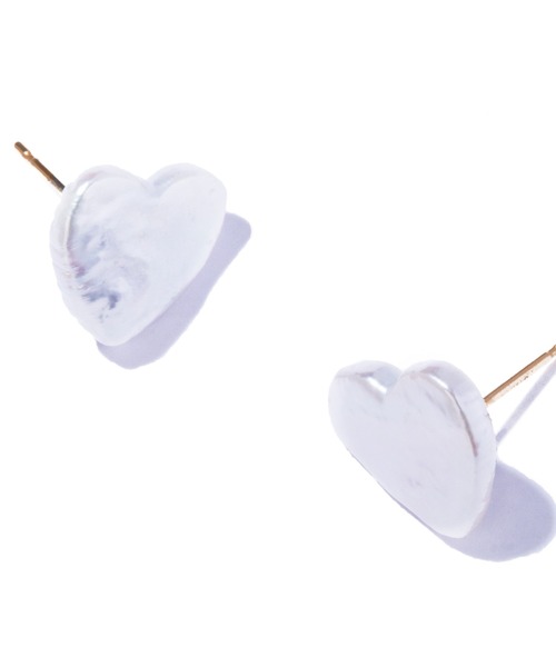 ピアス 「les bonbon」heart stud pierce/ハート スタッドピアス レディースの画像