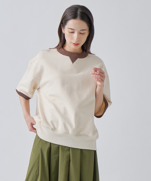 tシャツ 「KELEN / ケレン」 バイカラーデザイントップス BRANDA レディース