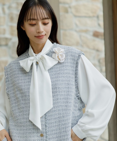 新品　藤本美貴さん×form formaコラボ　ペプラムブラウス 藤本美貴さん×formforma】単品ペプラムブラウス/ウォッシャブル