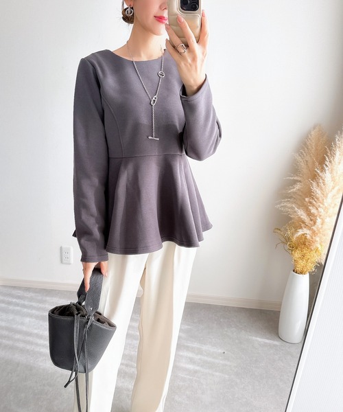 &. NOSTALGIA（ノスタルジア） tシャツ 「ZOZO限定」ポンチペプラム