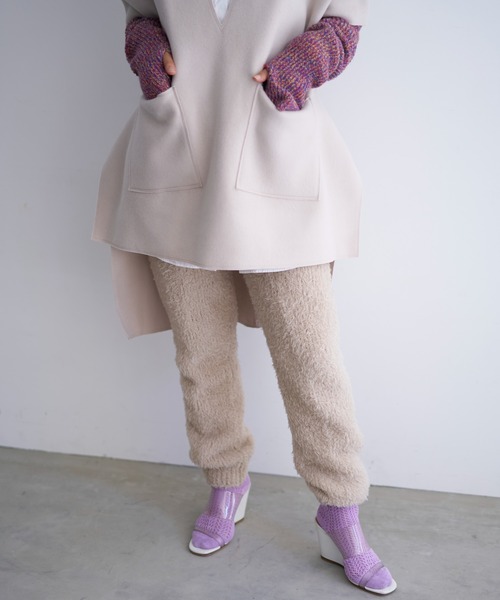 oll パンツ British fur knit pants レディース メンズ : ZOZOTOWN