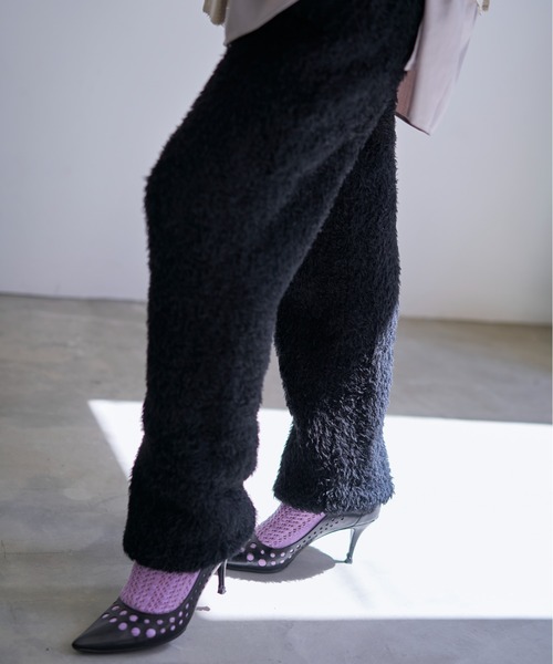 oll パンツ British fur knit pants レディース メンズ : ZOZOTOWN