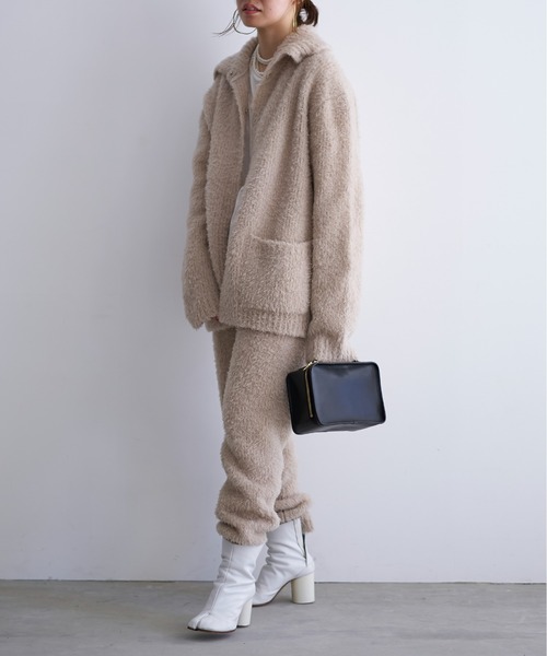 oll パンツ British fur knit pants レディース メンズ : ZOZOTOWN