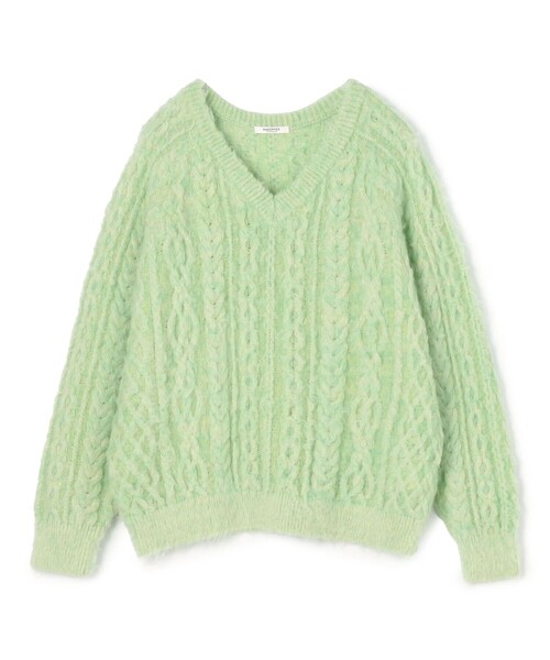 MACPHEEモヘヤニット MACPHEE ニット セーター モヘヤビンテージ Vネックプルオーバー