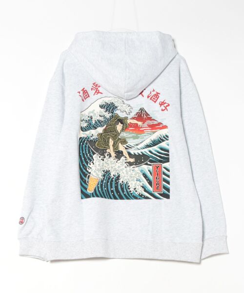 JACKROSE（ジャックローズ） パーカー YOIDORE 浮世絵 ビール パーカー