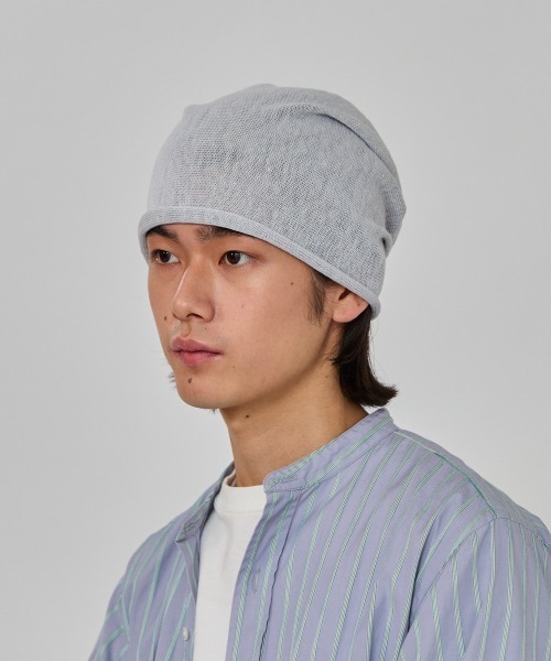 override ニット帽 ニットキャップ OVERRIDE LINEN ROCKET
