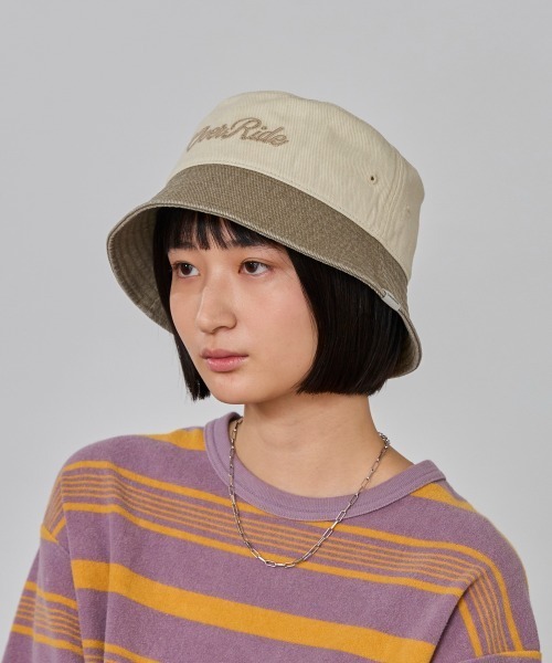 お値下げします! 藍染め オールドバティック チャップ(8246) override 帽子 ハット OVERRIDE PIGMENT TWILL WASH BUCKET