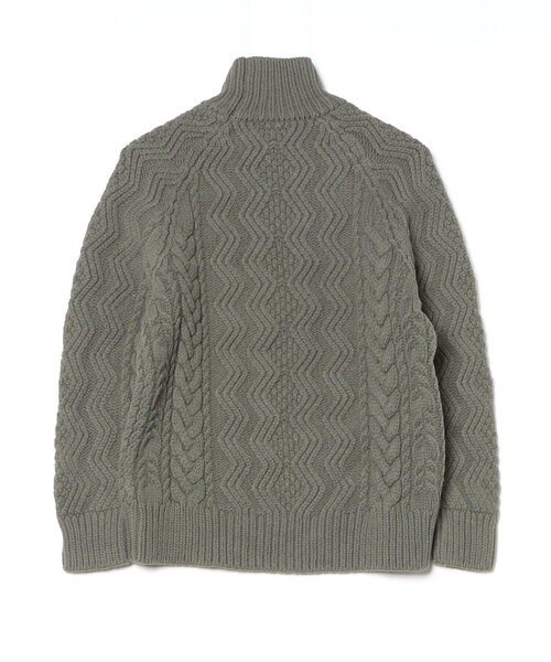 BATONER／バトナーのニットセーター　送料無料　グレー　サイズ1 BATONER（バトナー）ニット・セーター グレー サイズ:2(M位) メンズ