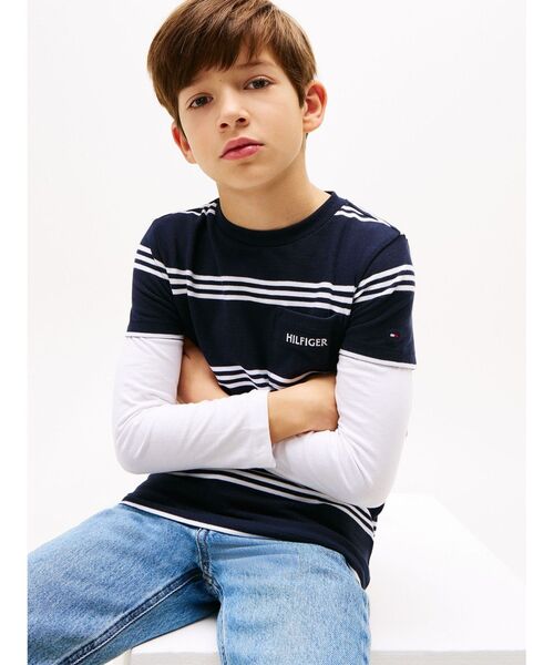 TOMMY HILFIGER（トミー・ヒルフィガー） tシャツ BOYS ヒルフィガー