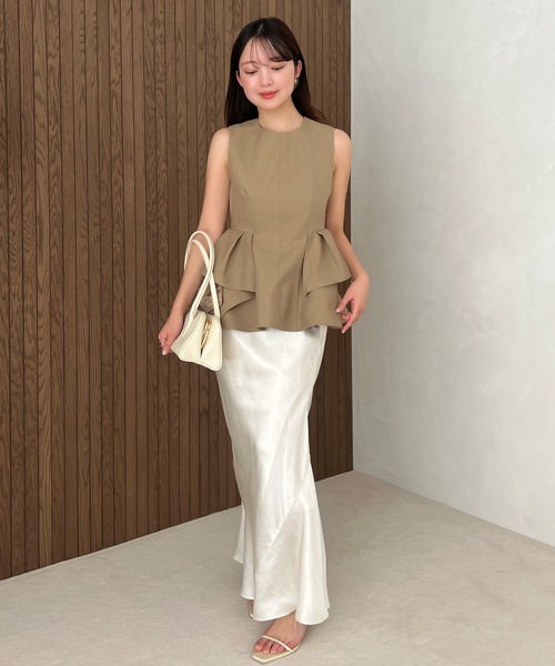 アセテートサテンスカート anuans｜アセテートサテンナロースカート | Rakuten Fashion