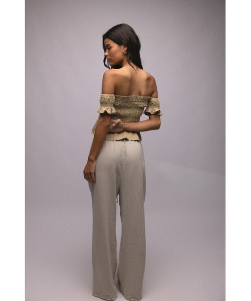 新品アリシアスタン　Cozy Pantsベージュ ALEXIA STAM パンツ Cozy Pants/リラックスパンツ レディース