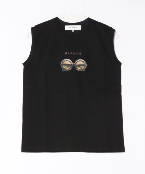 tシャツ 「ANGE IN DISGUISE」MARRON Sleeveless レディース