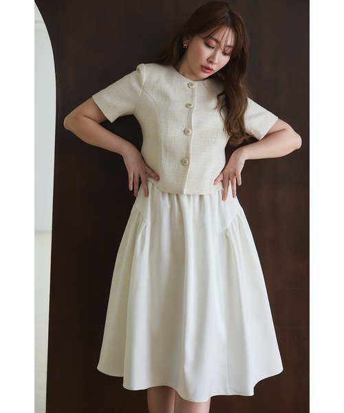 スカート Herlipto Satin Trimming Organdy Skirt /S herlipto Satin Trimming Organdy Skirt M - メルカリ