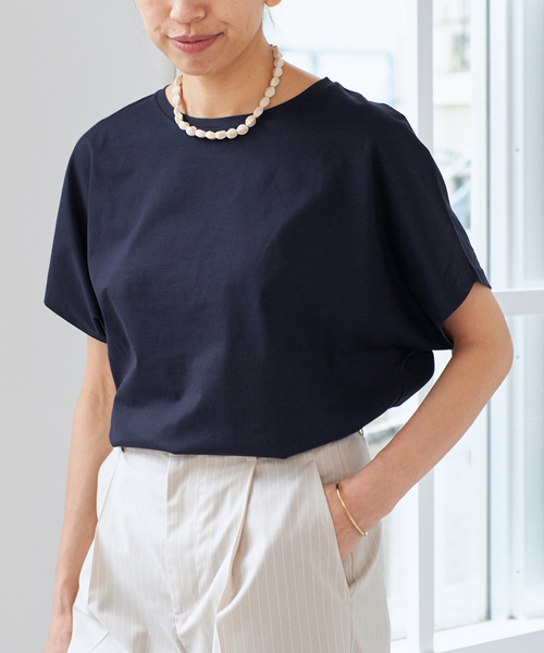 人気のクリスマスアイテムがいっぱい！ SUVIN ATON/エイトン tシャツ IENA 60/2 Tシャツ TEE SLEEVE CAP トップス