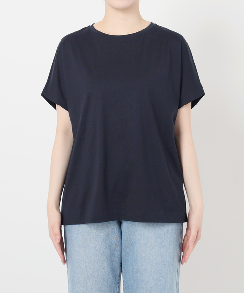IENA tシャツ ATON/エイトン SUVIN 60/2 CAP SLEEVE TEE Tシャツ