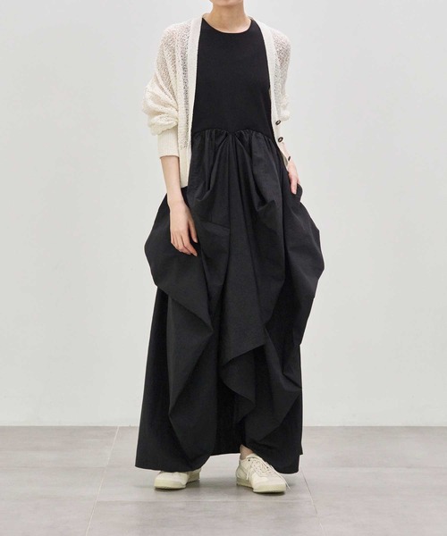 ワンピース louren docking cocoon dress 別注 docking cocoon dress(M BLACK): Louren: WOMENS｜THE