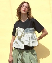 MAISON SPECIAL（メゾンスペシャル） tシャツ Docking Twisted T-shirt