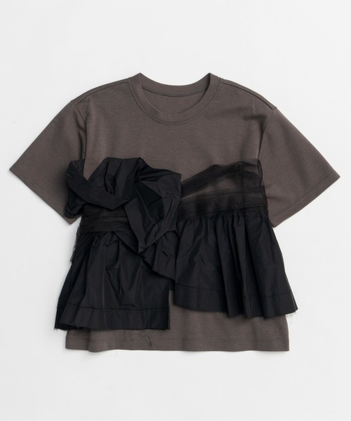 【新品】MAISON SPECIAL ドッキングツイステッドTシャツ ブラック Docking Twisted T-shirt/ドッキングツイステッドTシャツ