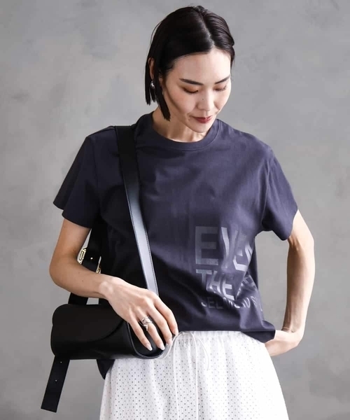 tシャツ 「WEB限定カラー」ラメロゴTシャツ レディース