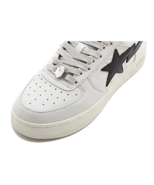 【値下げ】BAPE STA ホワイト/グレー スニーカー JJJJound × A BATHING APE®︎ BAPE STA 