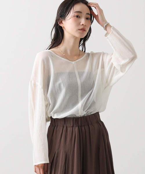 ブラウス シャツ メッシュネット２ＷＡＹブラウス レディース
