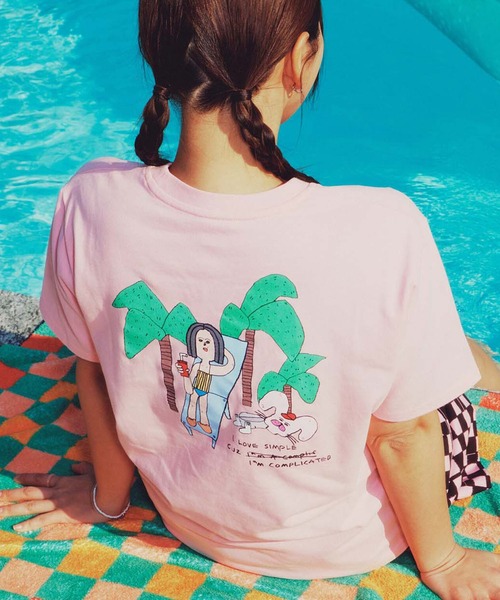 VANS（ヴァンズ） vans tシャツ 半袖 RIROO ウィメンズ RABBIT Tシャツ