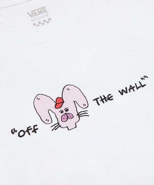 VANS（ヴァンズ） vans tシャツ 半袖 RIROO ウィメンズ RABBIT Tシャツ