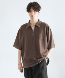 tシャツ ピグメント加工/ダンボールハーフジップTシャツ メンズ｜ZOZOTOWN Yahoo!店