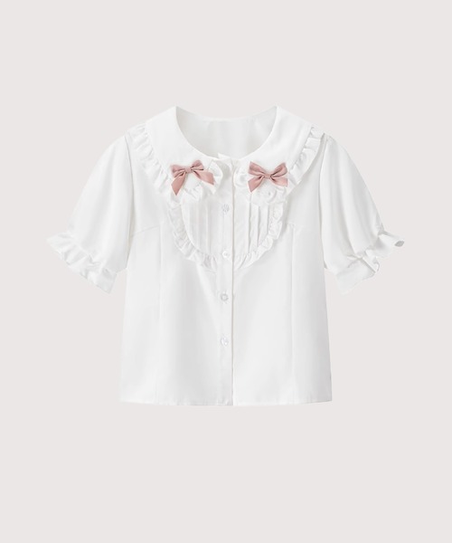 ブラウス シャツ Sweet Ruffle Shirt レディース