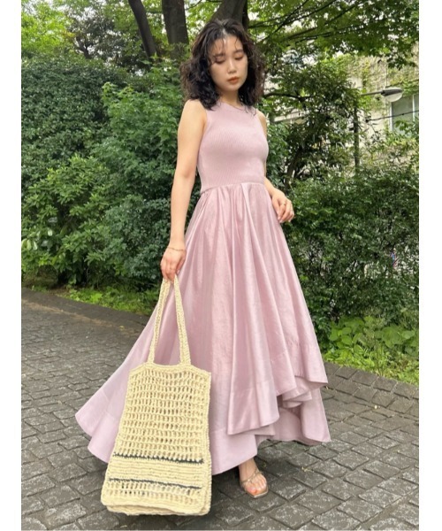 snidel ノースリーブワンピース SNIDEL ワンピース ノースリーブプリントワンピース : ZOZOTOWN