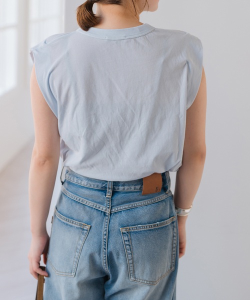 タンクトップ ノースリーブ ATON/エイトン FRESCA CIRCULAR RIB TANK TOP タンクトップ KRAGGM0117 レディー IENA タンクトップ ノースリーブ ATON/エイトン FRESCA CIRCULAR
