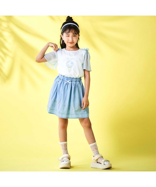 SLAP SLIP（スラップスリップ） スカート リボンアイス裾プリント