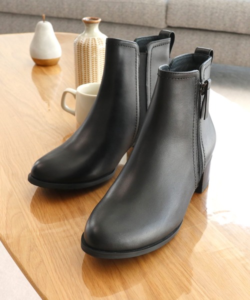 モードカオリ（MODE KAORI）/サイドジップショートブーツ/21536 MODE KAORI（モードカオリ） ブーツ サイドジップショートブーツ/21536