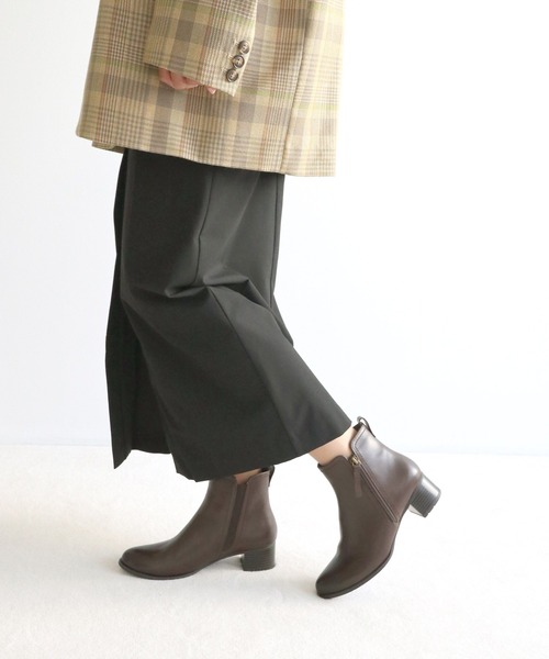 MODE KAORI（モードカオリ） ブーツ サイドジップショートブーツ/21536