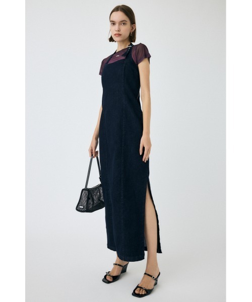 MOUSSY（マウジー） ワンピース 夏 HALTER STRAP DENIM ドレス