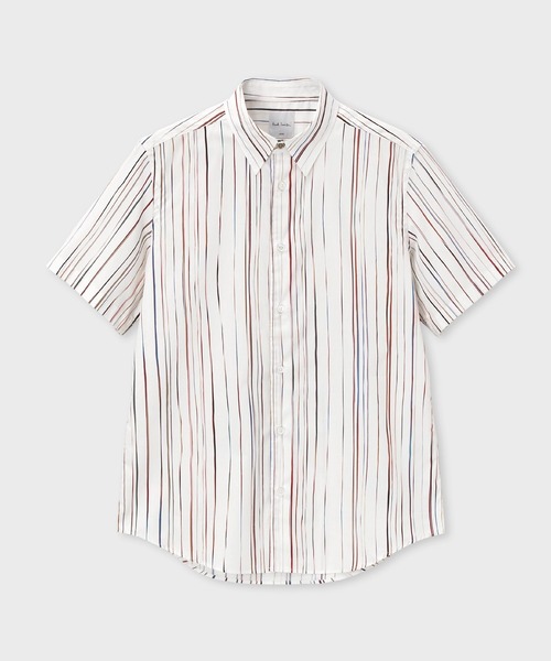 Paul Smith（ポール・スミス） シャツ “Signature Pinstripe” 半袖