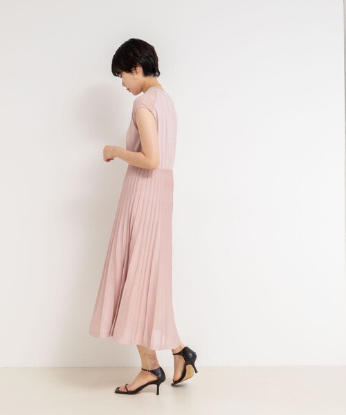 NOLLEY'S Sophi ワンピース プリーツ風ニットワンピース
