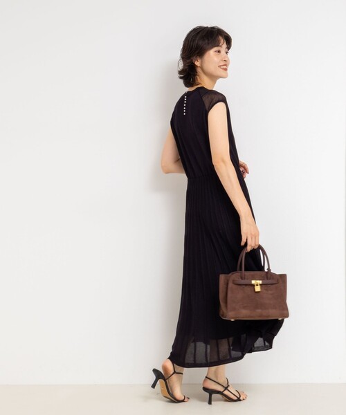 NOLLEY'S Sophi ワンピース プリーツ風ニットワンピース
