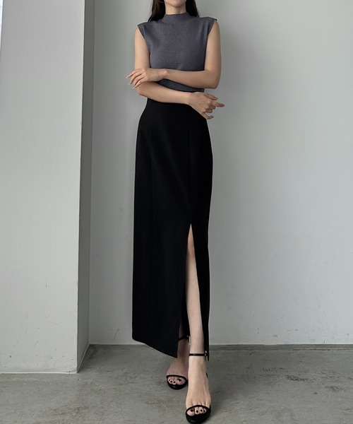 「Louere」 タイトスカート X-LARGE ライトベージュ レディース_画像4