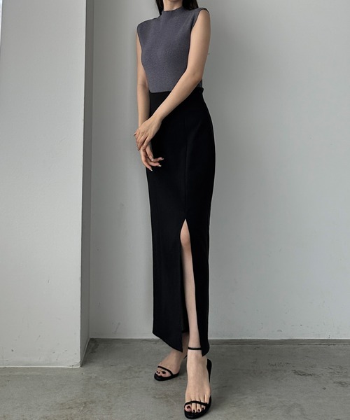 「Louere」 タイトスカート X-LARGE ライトベージュ レディース_画像6
