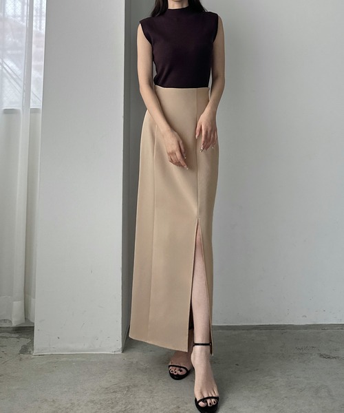 「Louere」 タイトスカート X-LARGE ライトベージュ レディース_画像9