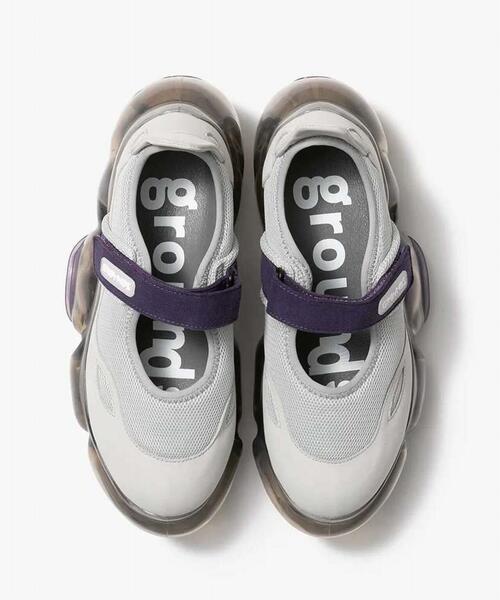 grounds MOOPIEパープル スニーカー 女 24cm grounds スニーカー / グラウンズ 別注MOOPIE RF/ Purple