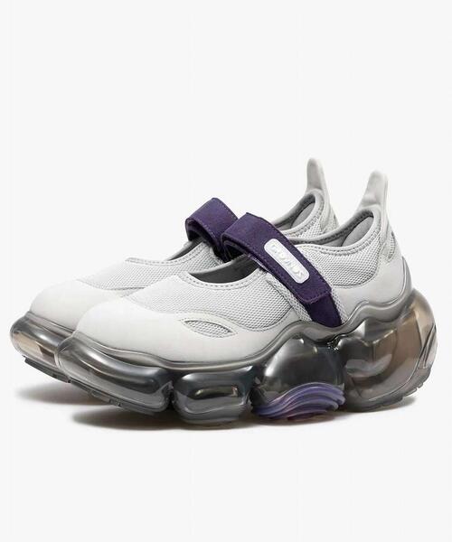grounds MOOPIEパープル スニーカー 女 24cm grounds スニーカー grounds/グラウンズ/MOOPIE MARY JANE/GRAY