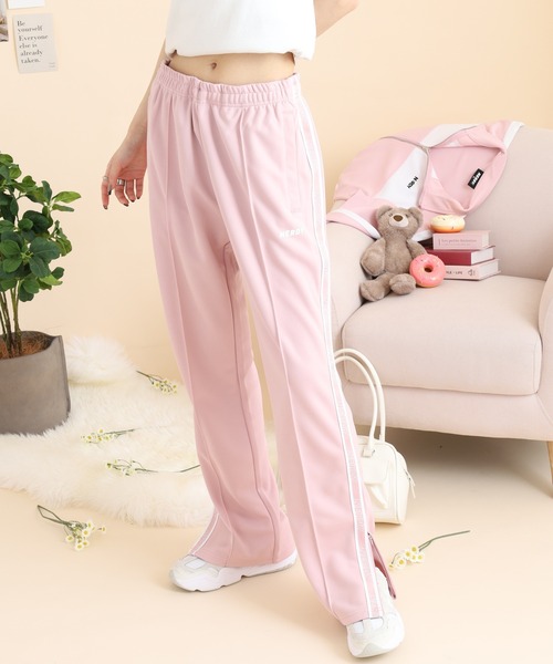 NERDY スウェットパンツ ジャージ ロゴテープトラックパンツ